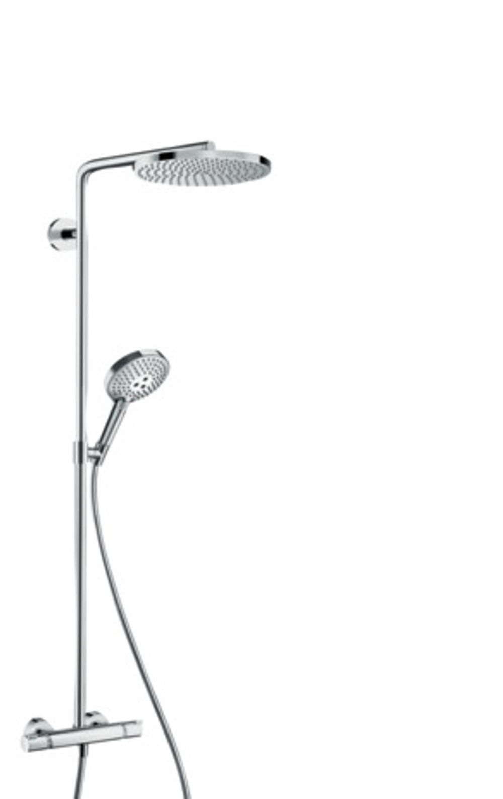 https://raleo.de:443/files/img/11eeea260ea5393092906bba4399b90c/size_l/Hansgrohe-HG-Showerpipe-Raindance-Select-S-240-1jet-PowderRain-chrom-27633000 gallery number 1